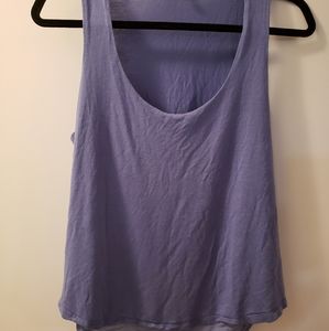 Tank top with mesh lining